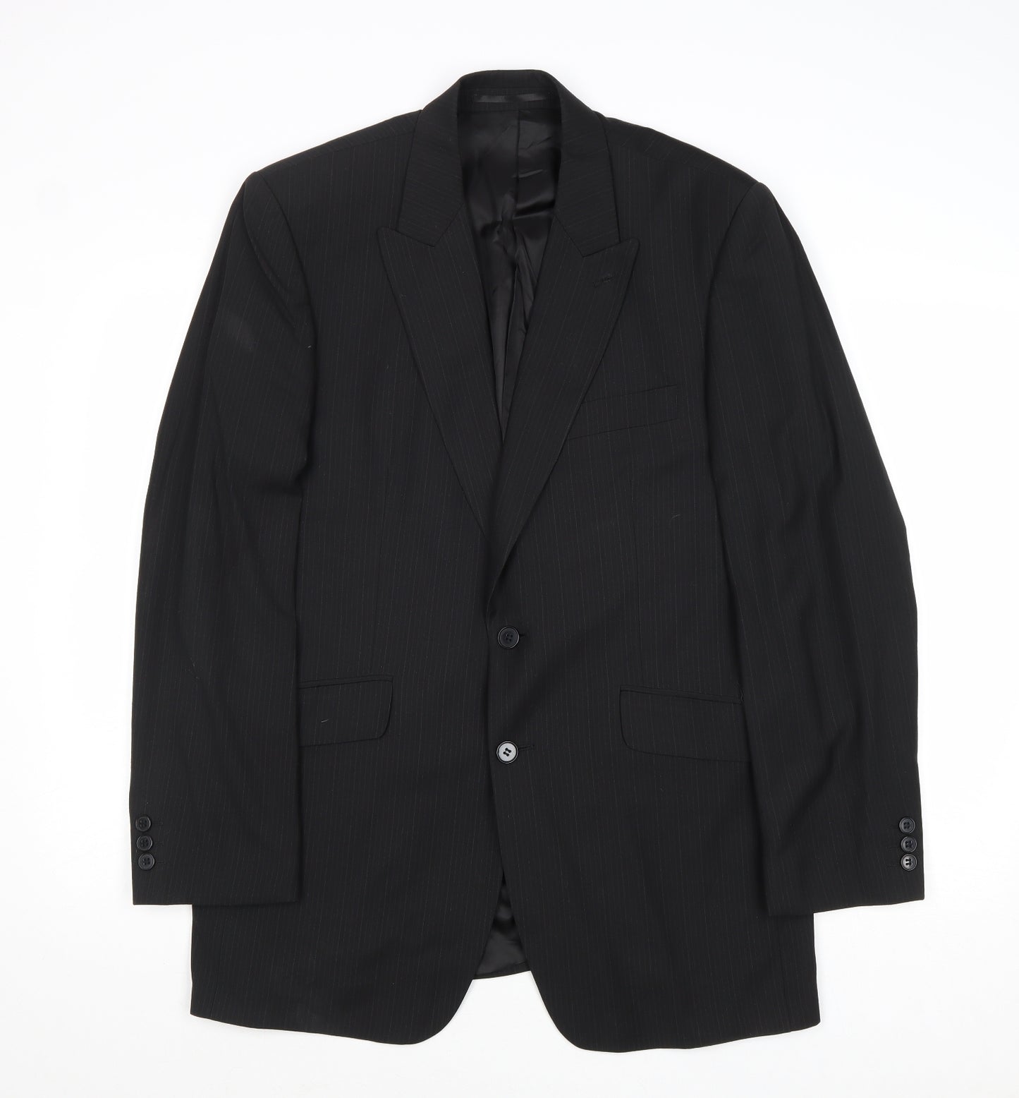 Burton Mens Black Polyester Jacket Suit Jacket Size 40 Regular
