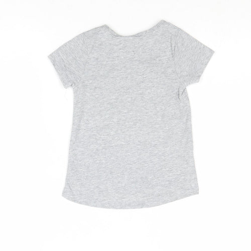 My Little Pony Girls Grey Polyester Pullover T-Shirt Size 3-4 Years Boat Neck Pullover - Pony