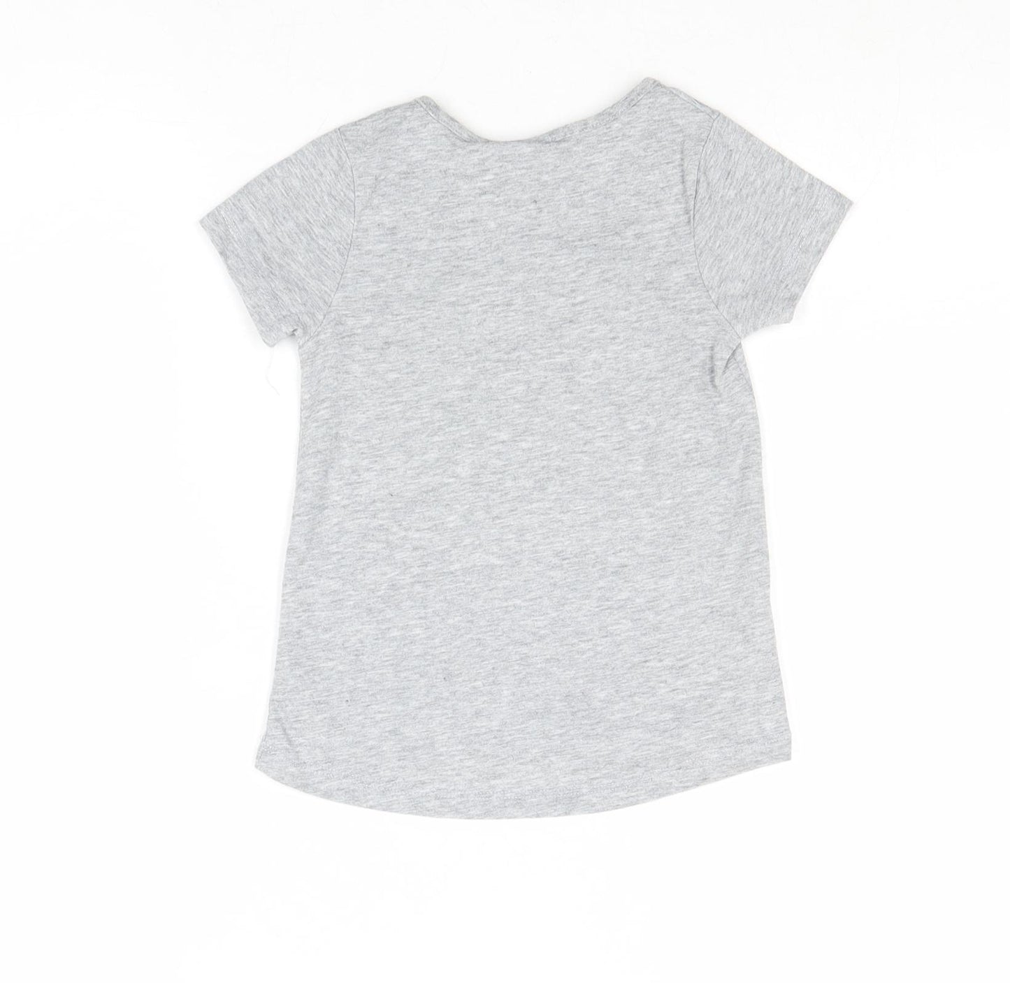My Little Pony Girls Grey Polyester Pullover T-Shirt Size 3-4 Years Boat Neck Pullover - Pony