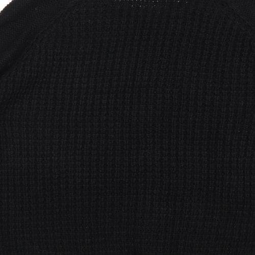 CMB Womens Black Round Neck Acrylic Pullover Jumper Size 12