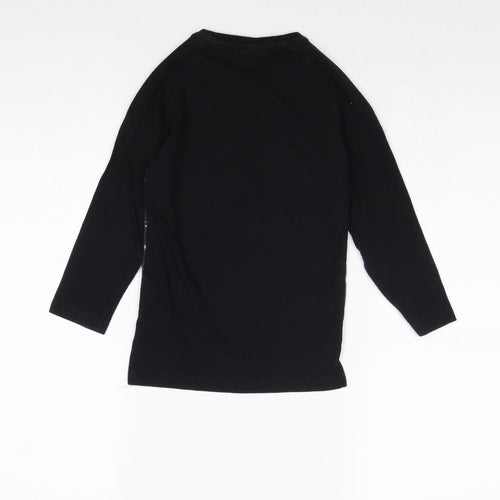 Star Wars Boys Black Cotton Pullover T-Shirt Size 5 Years Round Neck Pullover