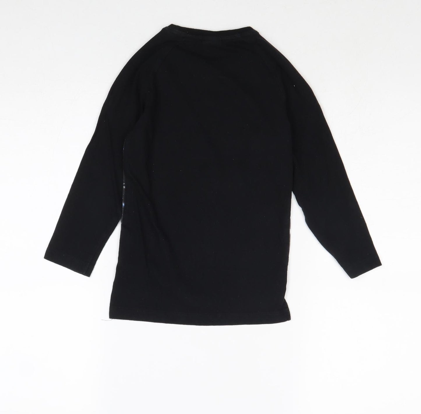Star Wars Boys Black Cotton Pullover T-Shirt Size 5 Years Round Neck Pullover