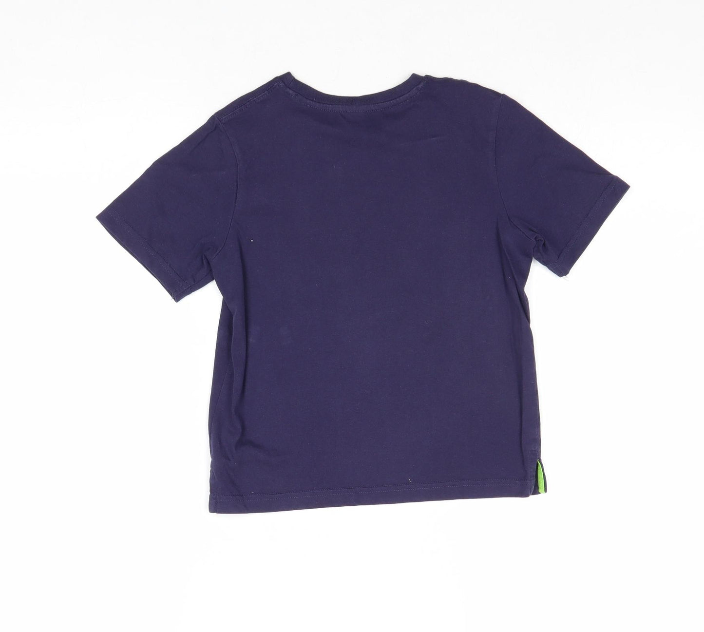 Mini Club Boys Blue Cotton Pullover T-Shirt Size 5-6 Years Crew Neck Pullover - Game Over
