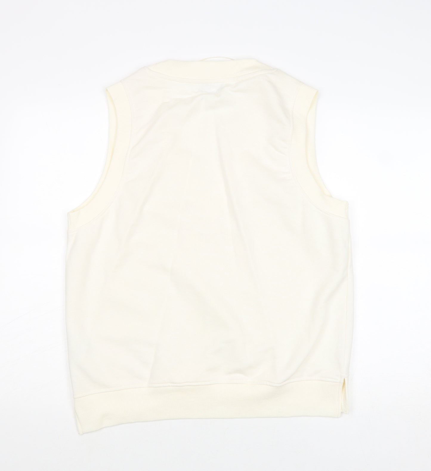Pull&Bear Womens Ivory Cotton Pullover Sweatshirt Size M Pullover