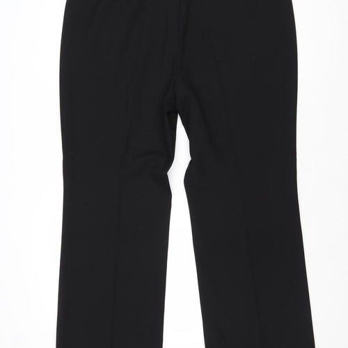 Lakeland Womens Black Polyester Trousers Size 16 Regular Zip