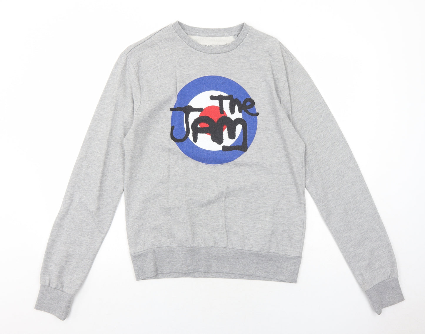 The Jam Womens Grey Cotton Pullover Sweatshirt Size M Pullover - The Jam