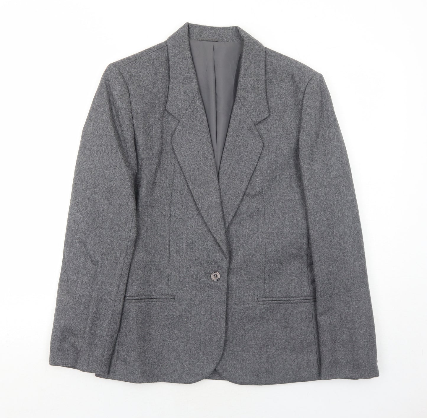 Marks and Spencer Boys Grey Jacket Blazer Size 12 Years Button