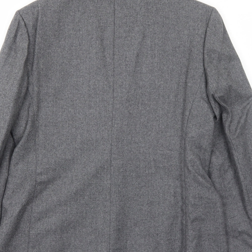 Marks and Spencer Boys Grey Jacket Blazer Size 12 Years Button