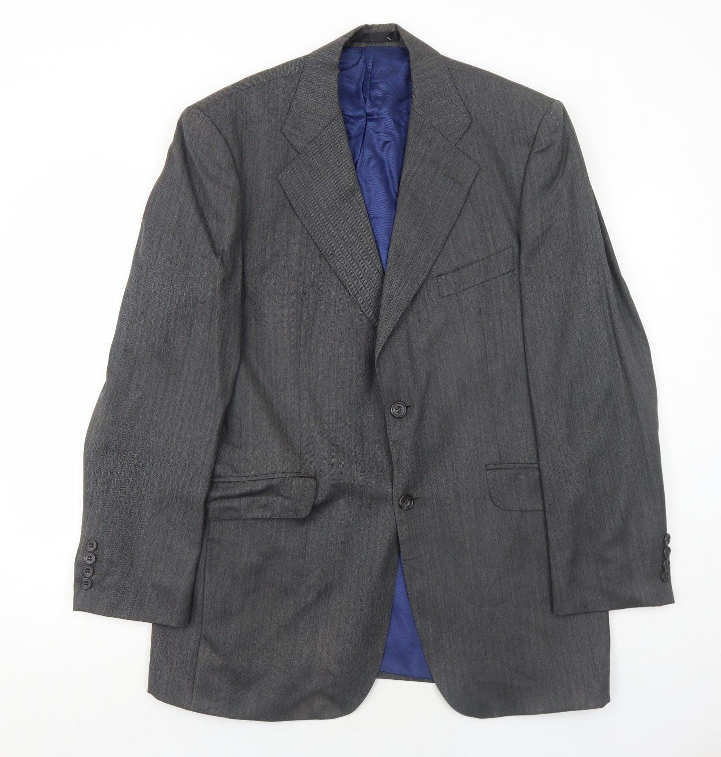 Marks and Spencer Mens Grey Wool Jacket Suit Jacket Size 40 Regular