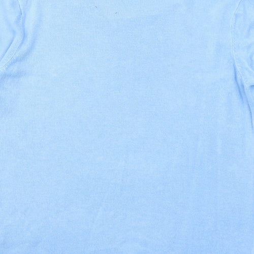 Pure & Natural Womens Blue Round Neck Acrylic Pullover Jumper Size 14 - Size 14-16