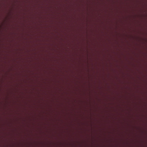 New Look Womens Purple Round Neck Polyester Pullover Jumper Size 12