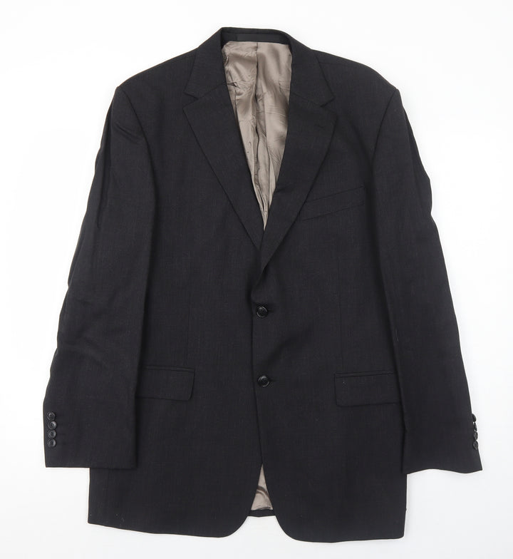 Marks and Spencer Mens Grey Wool Jacket Suit Jacket Size 42 Regular