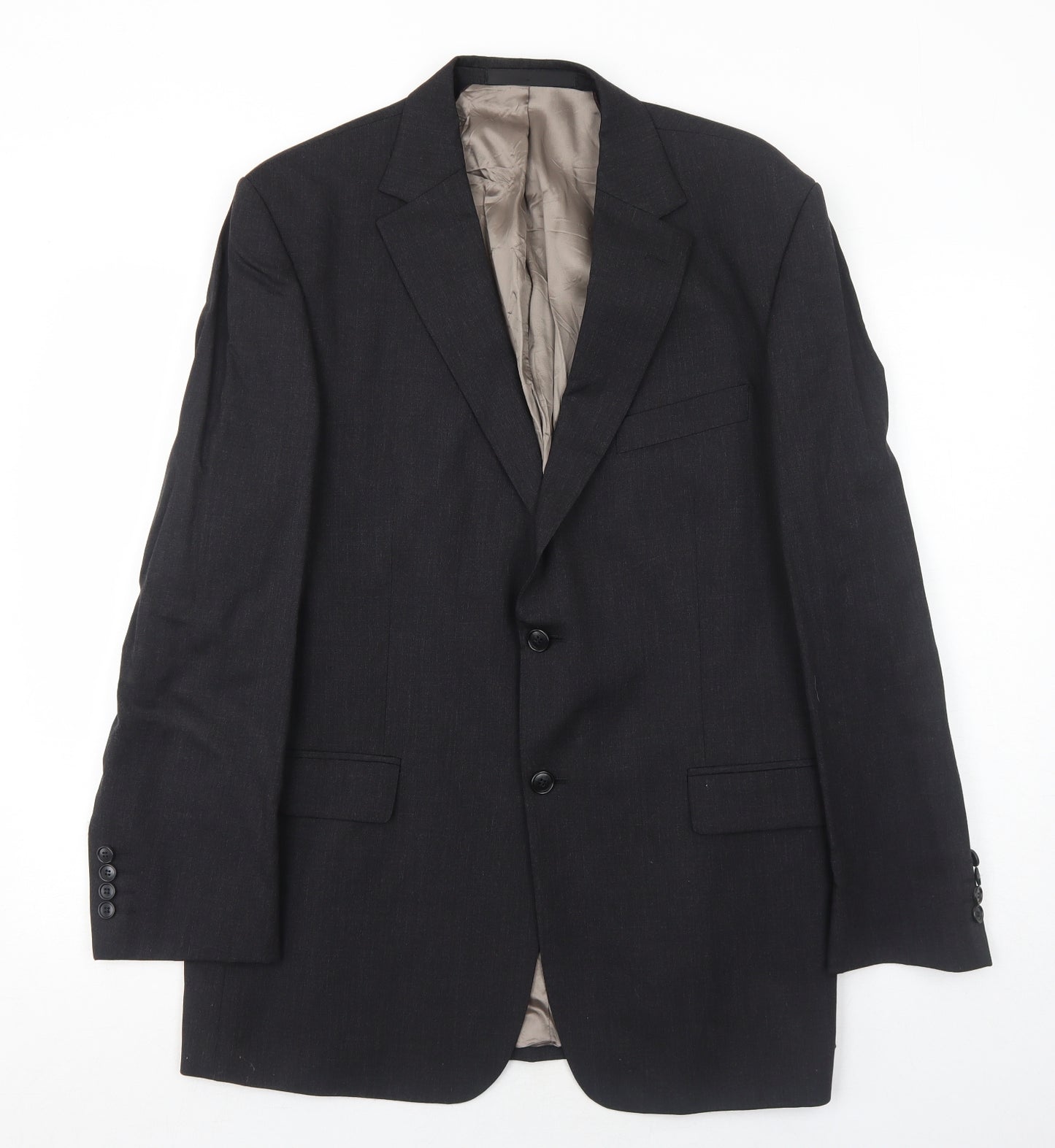 Marks and Spencer Mens Grey Wool Jacket Suit Jacket Size 42 Regular
