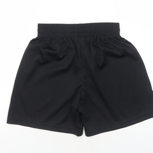Prostar Boys Black Polyester Sweat Shorts Size 10-11 Years Regular Drawstring