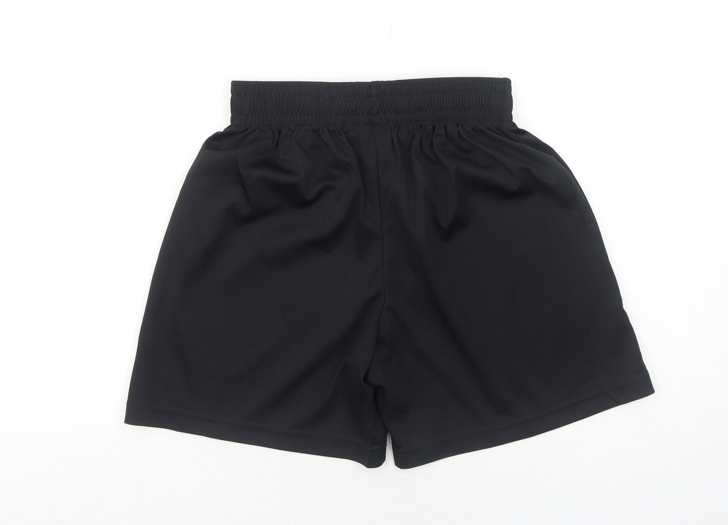 Prostar Boys Black Polyester Sweat Shorts Size 10-11 Years Regular Drawstring