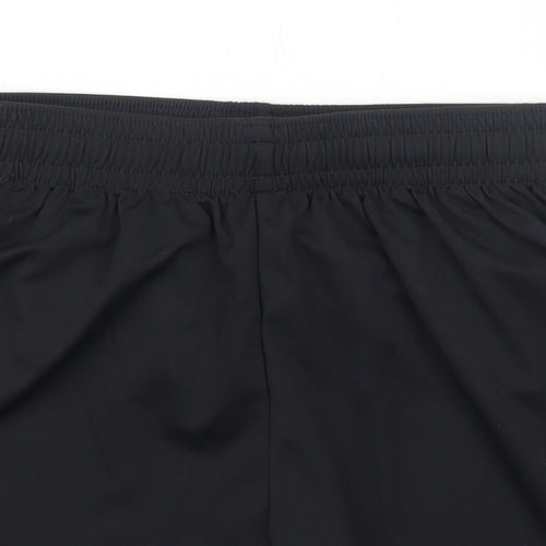 Prostar Boys Black Polyester Sweat Shorts Size 10-11 Years Regular Drawstring