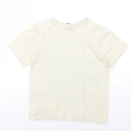 Moshi Monsters Boys Ivory Cotton Pullover T-Shirt Size 8-9 Years Round Neck Pullover