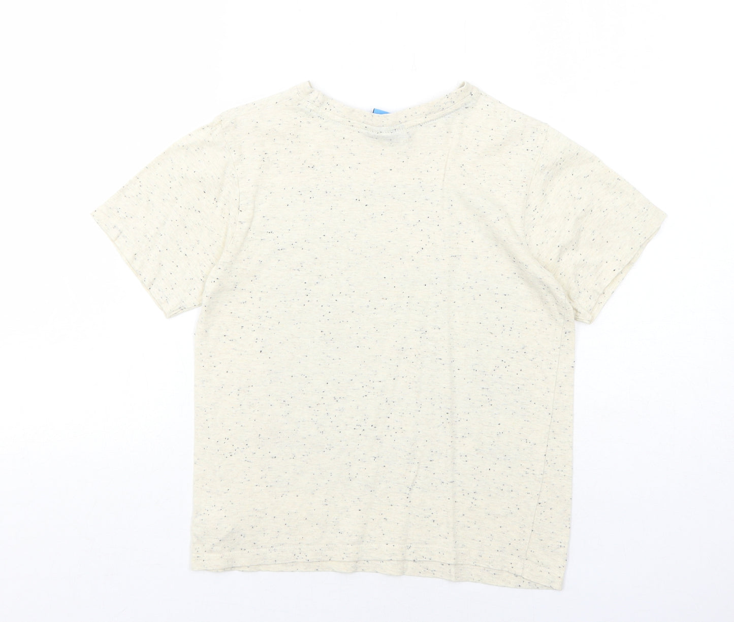 Moshi Monsters Boys Ivory Cotton Pullover T-Shirt Size 8-9 Years Round Neck Pullover