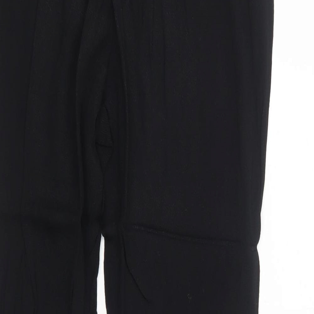 Zara Womens Black Viscose Jegging Trousers Size S Regular