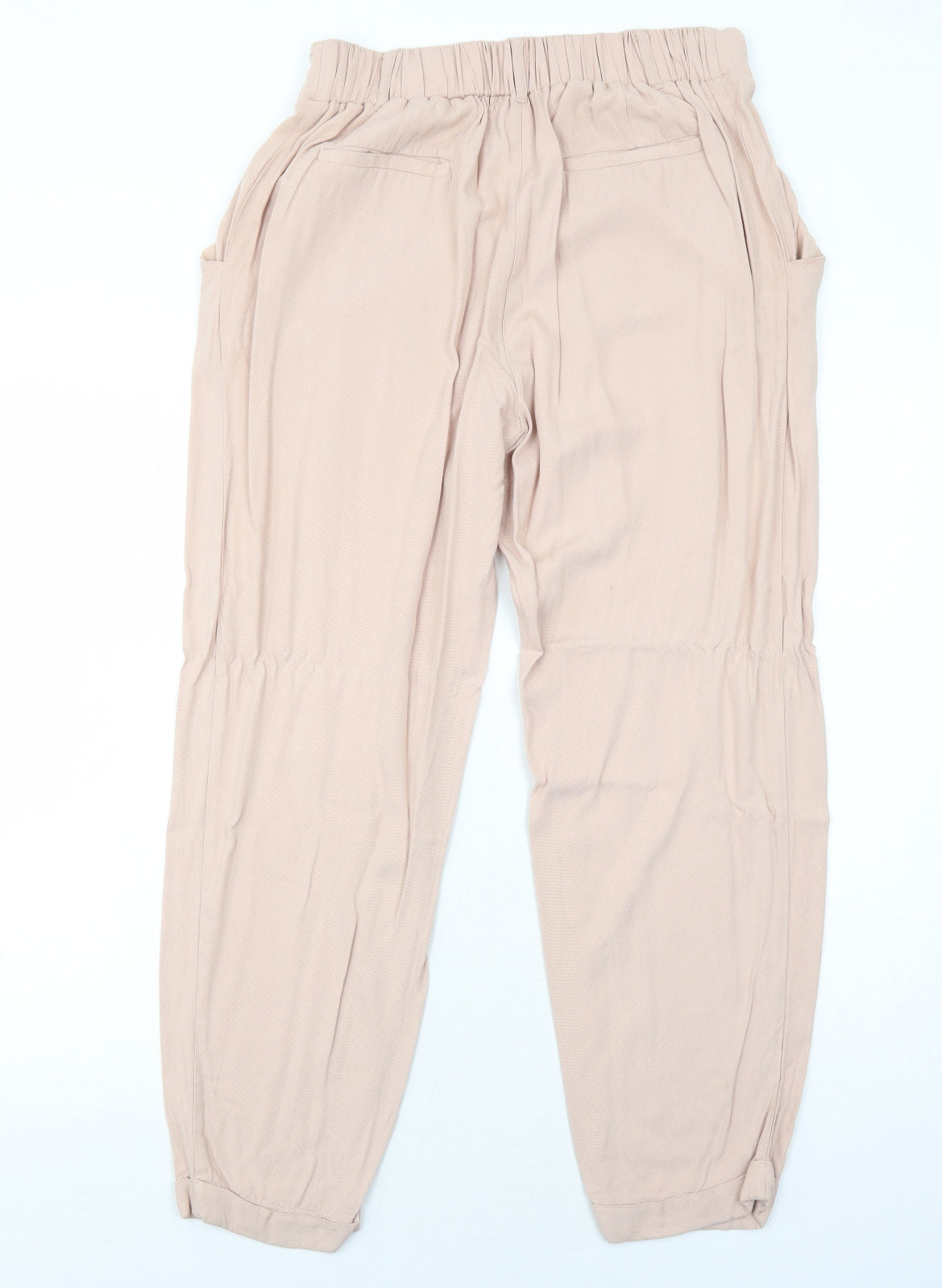New Look Womens Pink Viscose Trousers Size 12 Regular