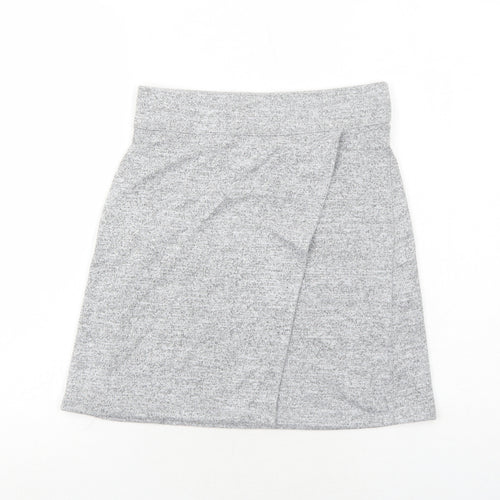 Gap Womens Grey Polyester A-Line Skirt Size 2XS