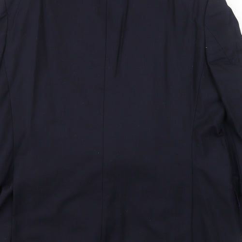 Marks and Spencer Mens Blue Wool Jacket Suit Jacket Size 42 Regular