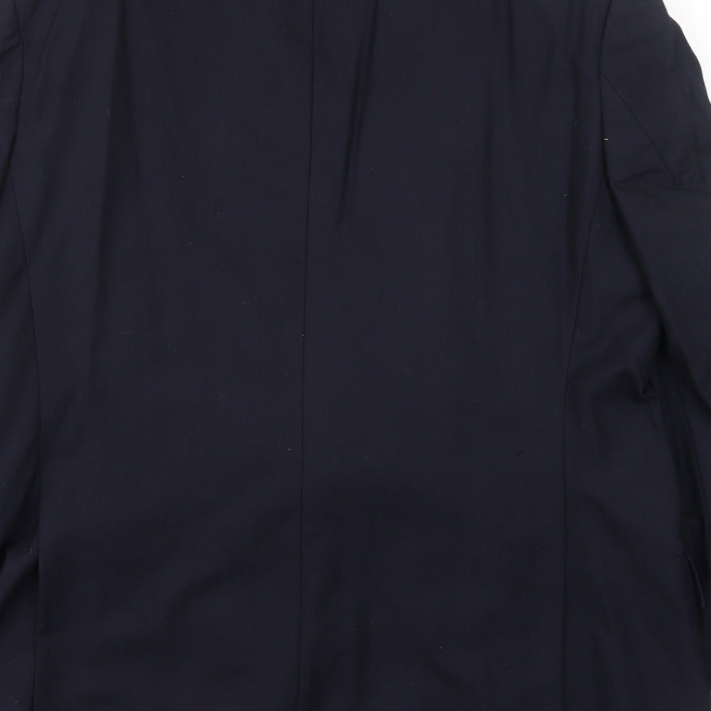 Marks and Spencer Mens Blue Wool Jacket Suit Jacket Size 42 Regular