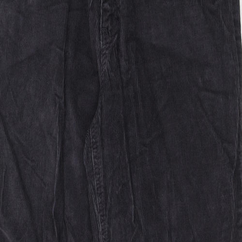 Eddie Bauer Womens Blue Cotton Trousers Size 8 Regular Zip