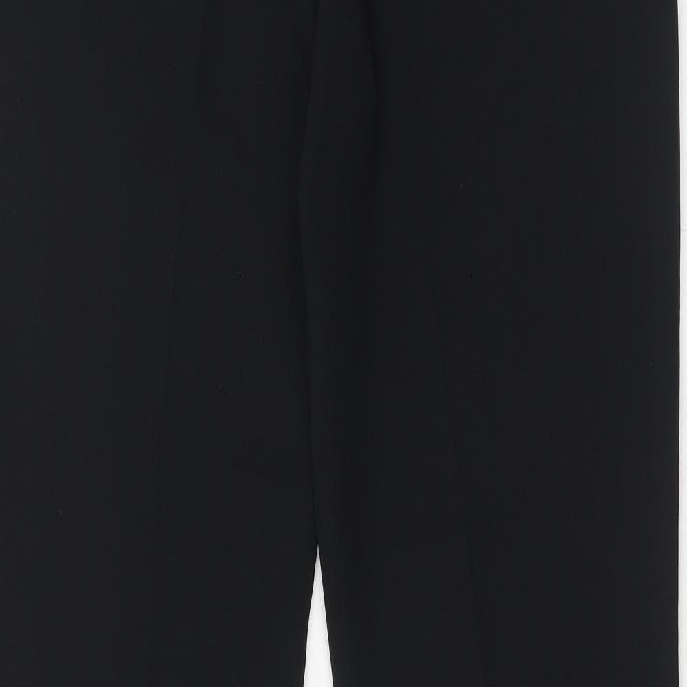 Principles Womens Black Polyester Trousers Size 14 Regular Zip