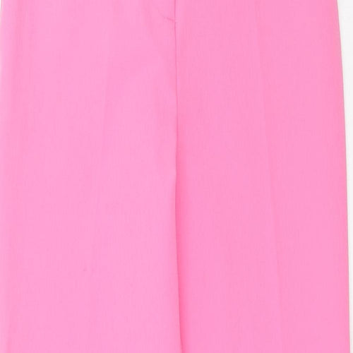 ASOS Womens Pink Polyester Carrot Trousers Size 8 Regular Zip