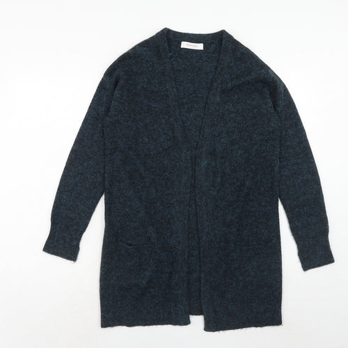 Promod Womens Blue V-Neck Acrylic Cardigan Jumper Size M