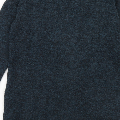 Promod Womens Blue V-Neck Acrylic Cardigan Jumper Size M