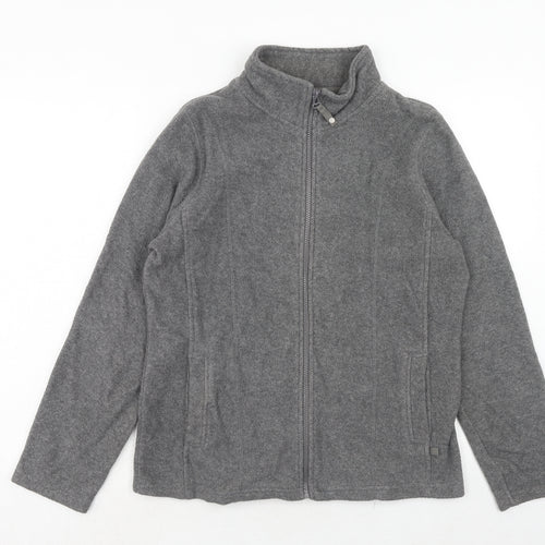M&Co Womens Grey Jacket Size 14 Zip