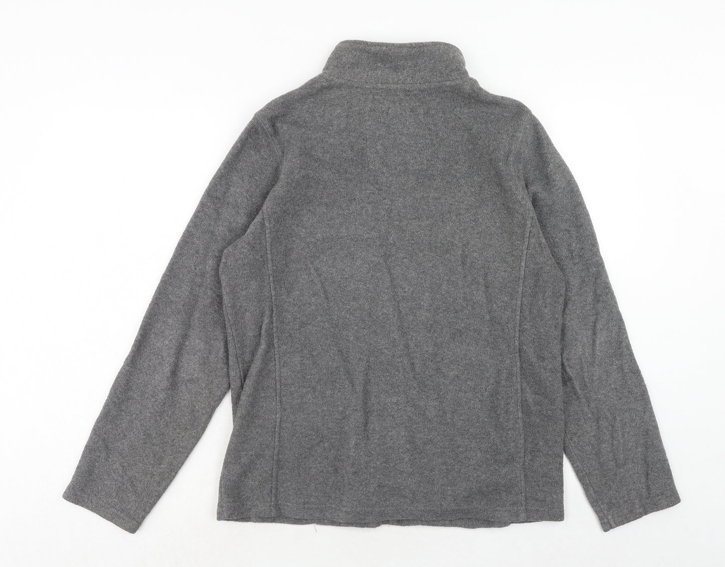 M&Co Womens Grey Jacket Size 14 Zip