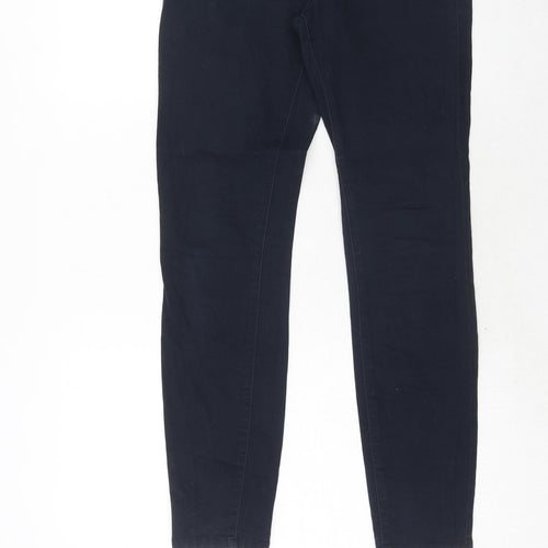 Yessica Womens Blue Cotton Skinny Jeans Size 8 Regular Zip