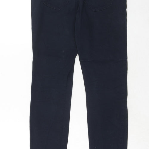 Yessica Womens Blue Cotton Skinny Jeans Size 8 Regular Zip