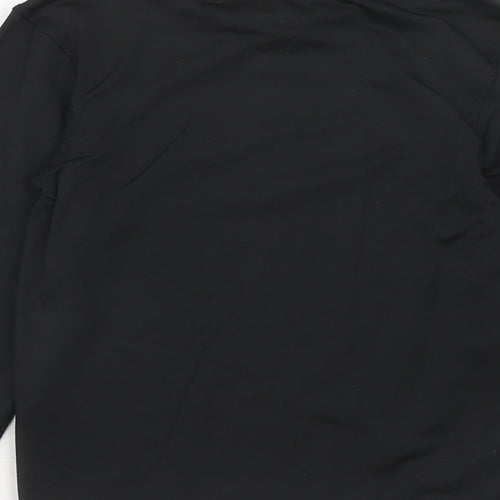 Crane Boys Black Polyester Pullover T-Shirt Size 9-10 Years Mock Neck Pullover