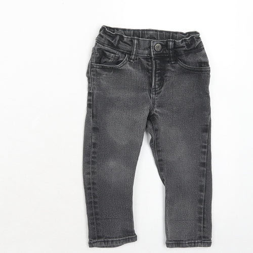 Gap Boys Grey Cotton Skinny Jeans Size 2 Years Regular Button