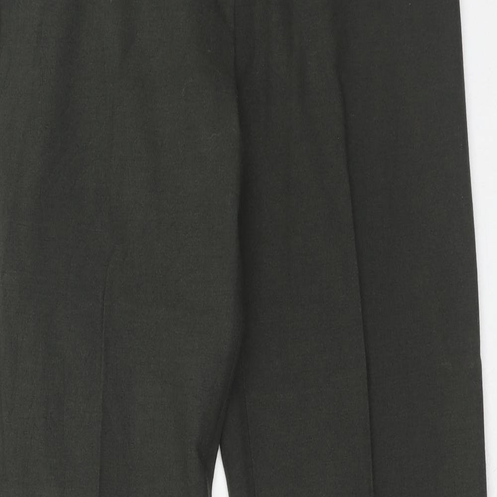 Principles Womens Green Polyester Trousers Size 12 Regular Zip