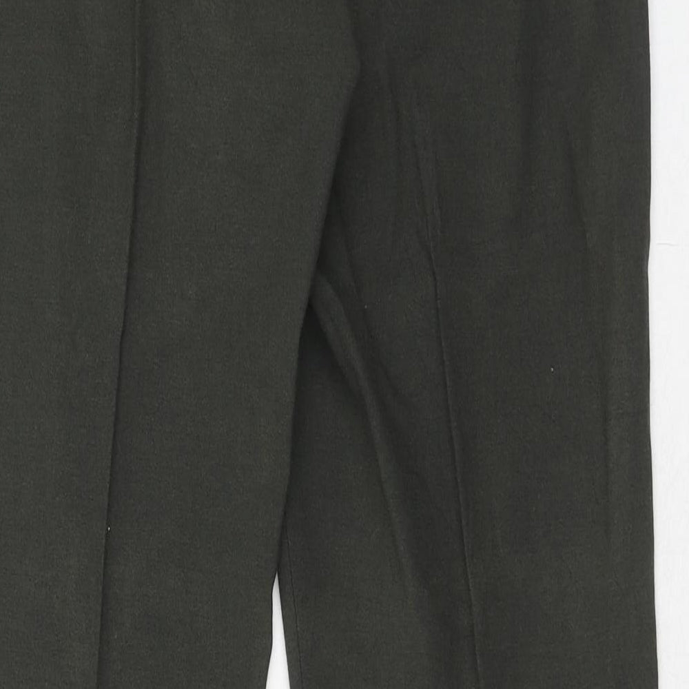 Principles Womens Green Polyester Trousers Size 12 Regular Zip