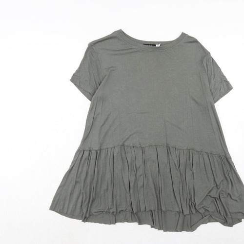 BDG Womens Green Modal Basic T-Shirt Size S Boat Neck