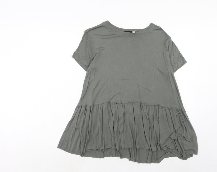 BDG Womens Green Modal Basic T-Shirt Size S Boat Neck