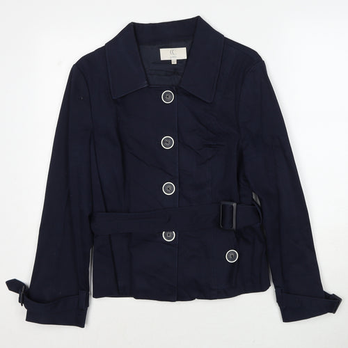 Country Casuals Womens Blue Jacket Size 14 Button