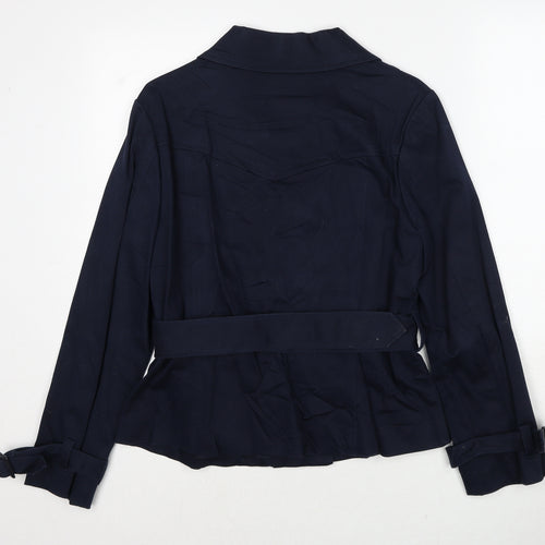 Country Casuals Womens Blue Jacket Size 14 Button