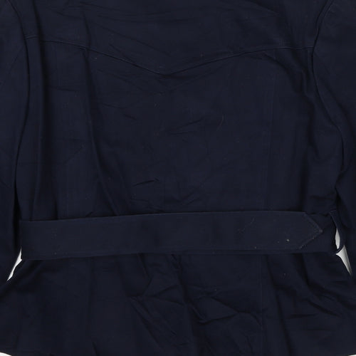 Country Casuals Womens Blue Jacket Size 14 Button