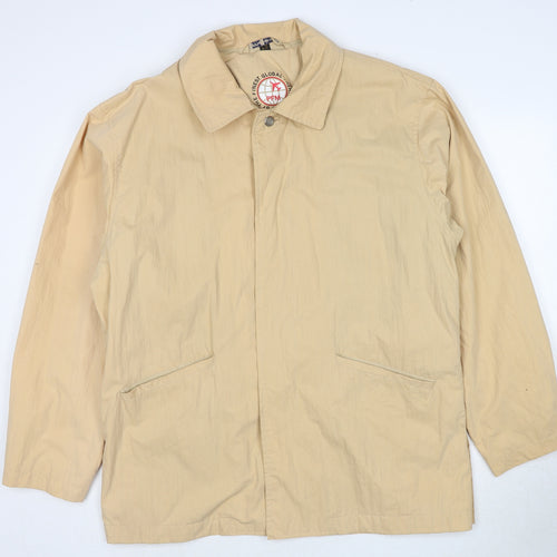 PFM Mens Beige Jacket Size S Button