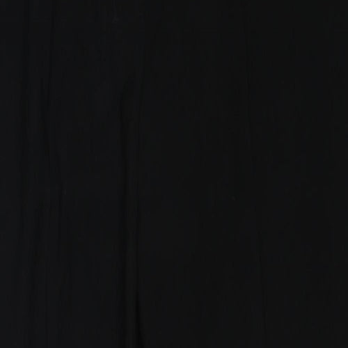 Bianca Womens Black Polyester Trousers Size 14 Regular Zip