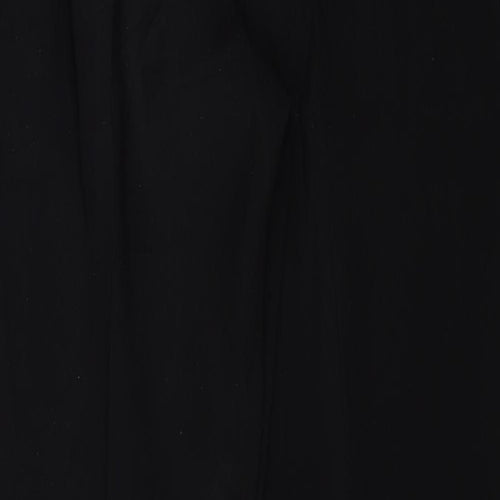 Bianca Womens Black Polyester Trousers Size 14 Regular Zip