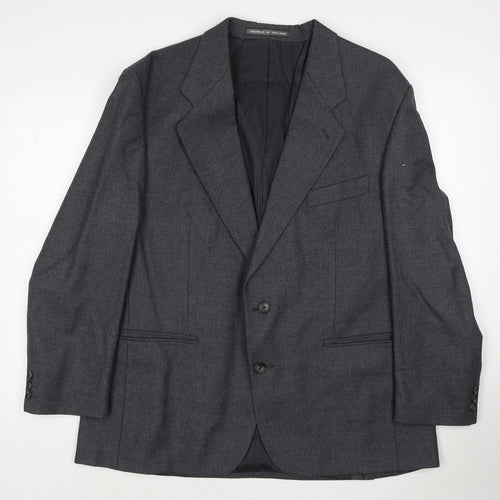 Butlers Mens Grey Wool Jacket Suit Jacket Size 42 Regular