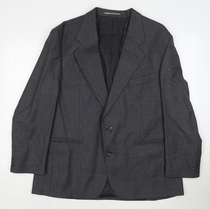 Butlers Mens Grey Wool Jacket Suit Jacket Size 42 Regular